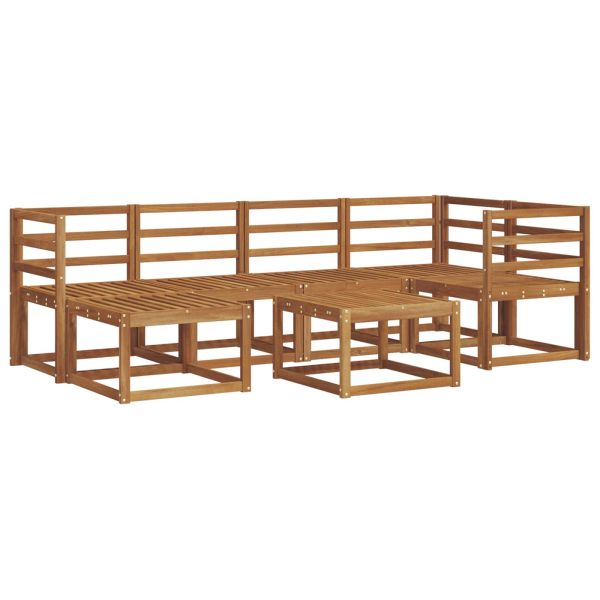 Комплект дивани за открито 7 pcs Естествен