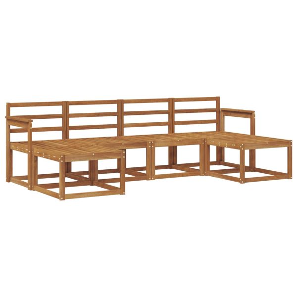 Комплект дивани за открито 6 pcs Естествен