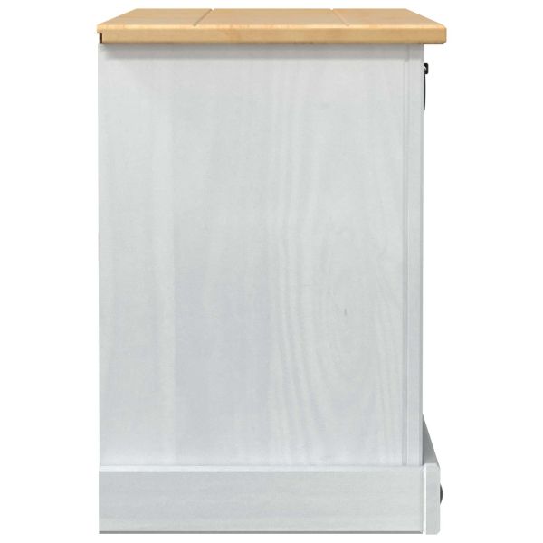 Шкаф за обувки Corona Бяло 99 x 32 x 49 см Солидно борово дърво