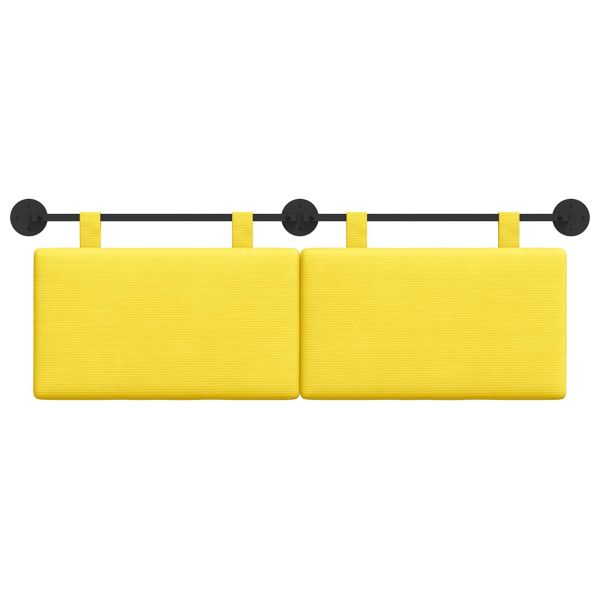 Висяща табла Светло жълто 150 x 55 x 5 см Кордюрова тъкан