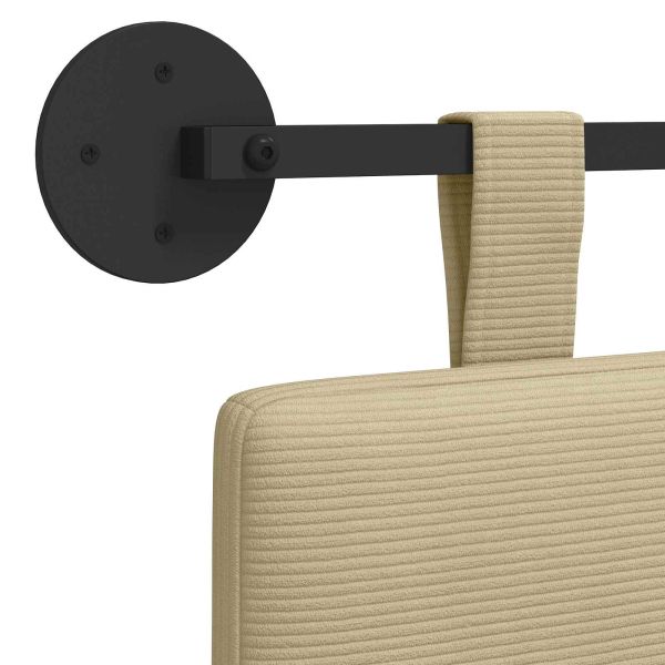 Висяща табла Светлозелено сиво 170 x 55 x 5 см Кордюрова тъкан