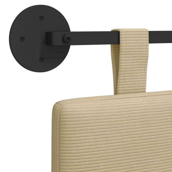 Висяща табла Светлозелено сиво 210 x 55 x 5 см Кордюрова тъкан