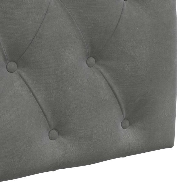 Висяща табла Монтиране на стена Тъмен сив 90 x 55 x 7 см Кадифе