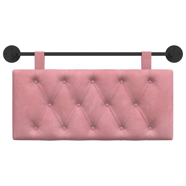 Висяща табла Монтиране на стена Розово 90 x 55 x 7 см Кадифе