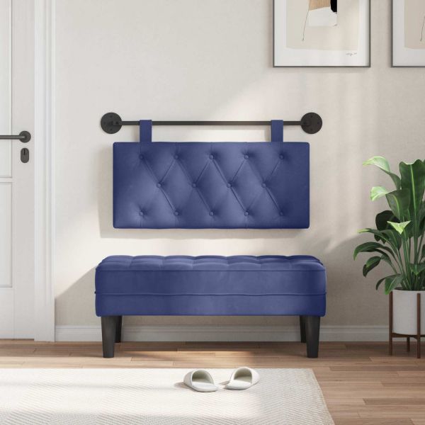 Висяща табла Полицейско синьо 90 x 55 x 7 см Кадифе