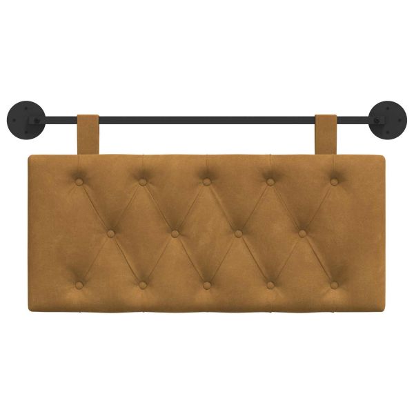 Висяща табла Монтиране на стена Кафяво 100 x 55 x 7 см Кадифе