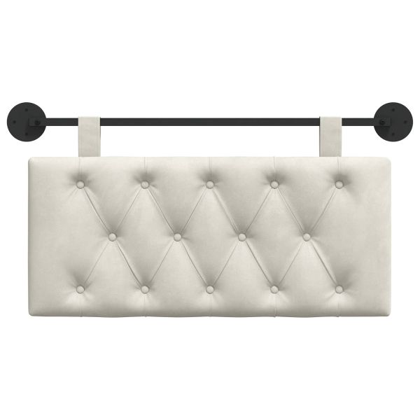 Висяща табла Монтиране на стена Крем 100 x 55 x 7 см Кадифе