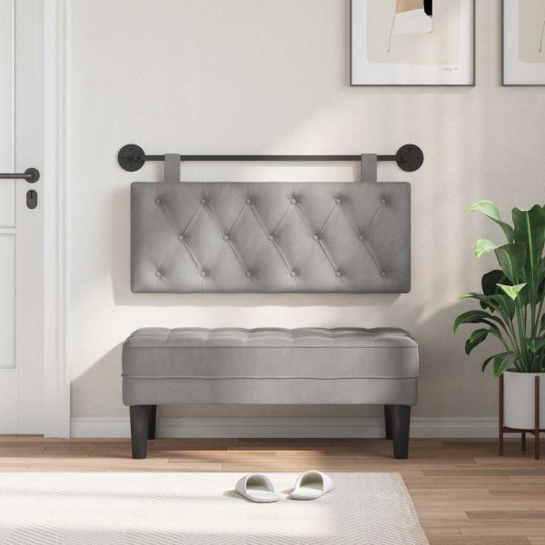 Висяща табла Светлосиво 110 x 55 x 7 см Кадифе