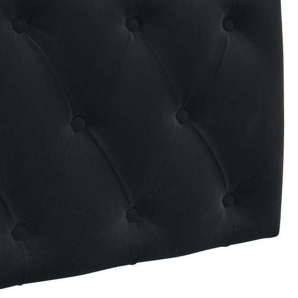 Висяща табла Монтиране на стена Черен 110 x 55 x 7 см Кадифе