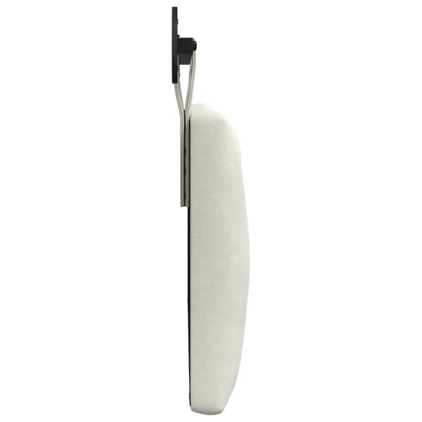 Висяща табла Монтиране на стена Крем 110 x 55 x 7 см Кадифе