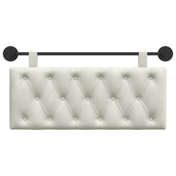 Висяща табла Монтиране на стена Крем 110 x 55 x 7 см Кадифе