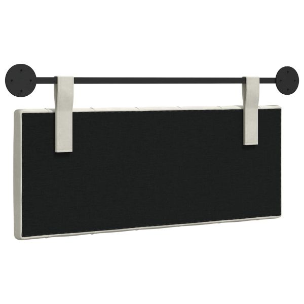 Висяща табла Монтиране на стена Крем 110 x 55 x 7 см Кадифе