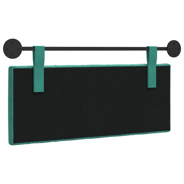 Висяща табла Монтиране на стена Тюркоаз 110 x 55 x 7 см Кадифе