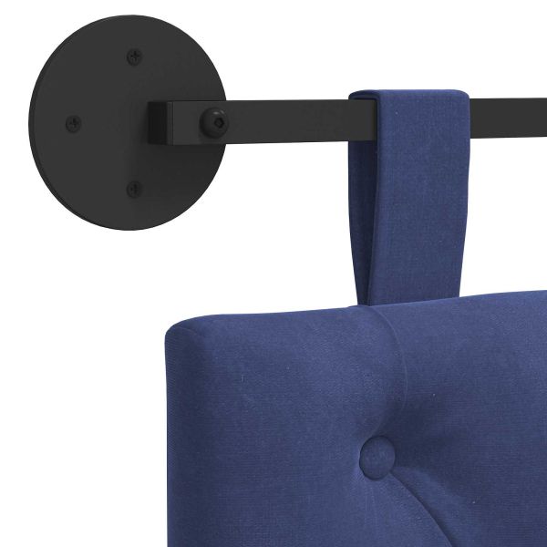 Висяща табла Полицейско синьо 110 x 55 x 7 см Кадифе