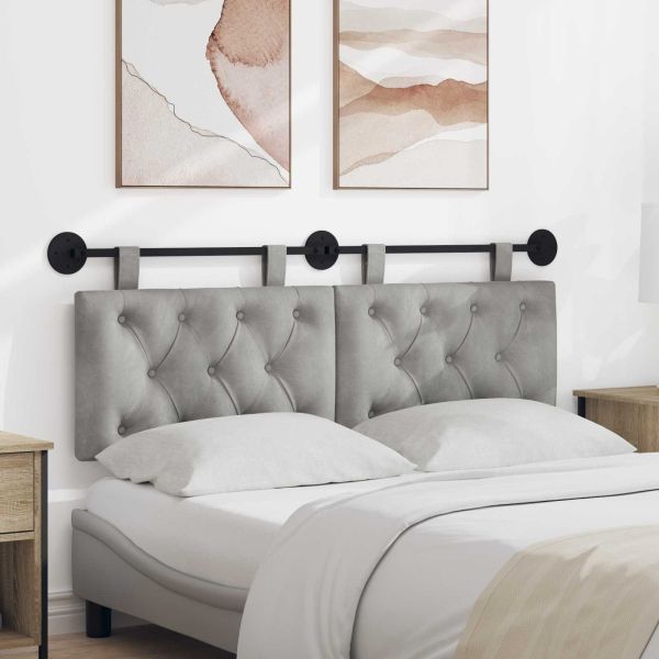 Висяща табла Светлосиво 130 x 55 x 7 см Кадифе