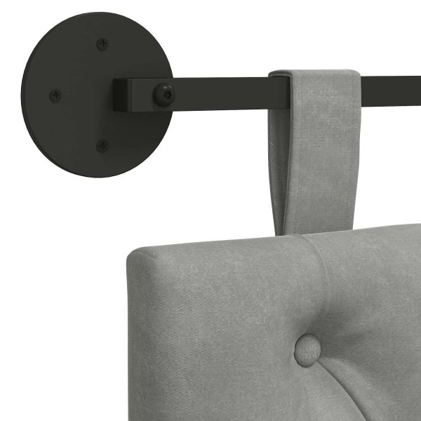 Висяща табла Светлосиво 130 x 55 x 7 см Кадифе