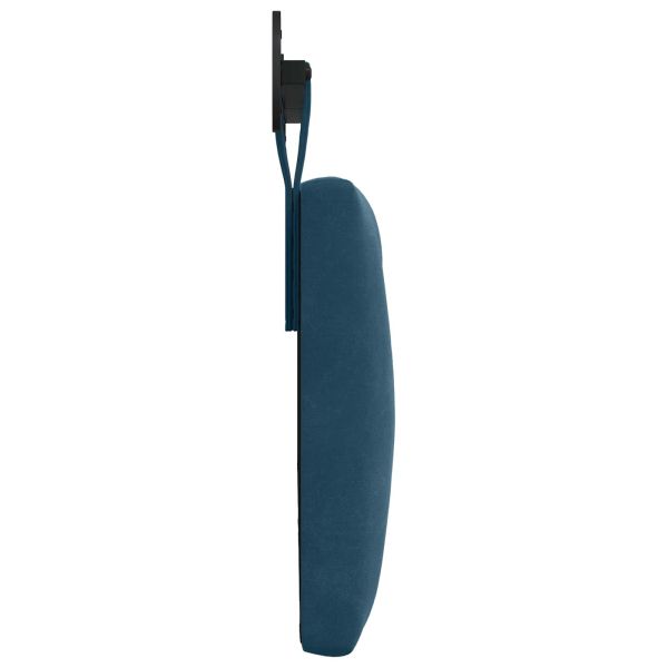 Висяща табла Монтиране на стена Синьо 130 x 55 x 7 см Кадифе