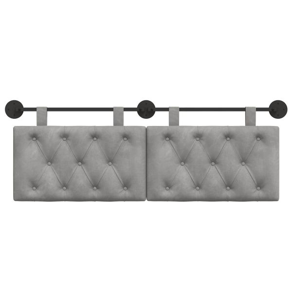 Висяща табла Светлосиво 150 x 55 x 7 см Кадифе