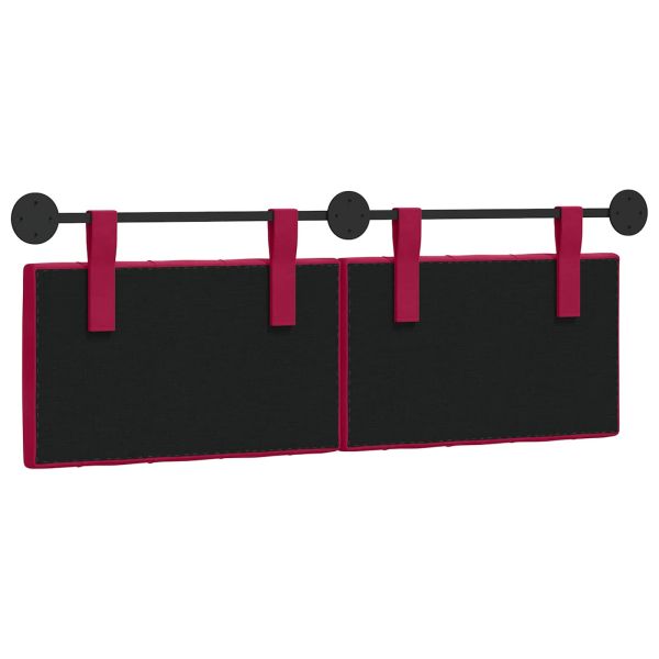 Висяща табла Виненочервен 150 x 55 x 7 см Кадифе