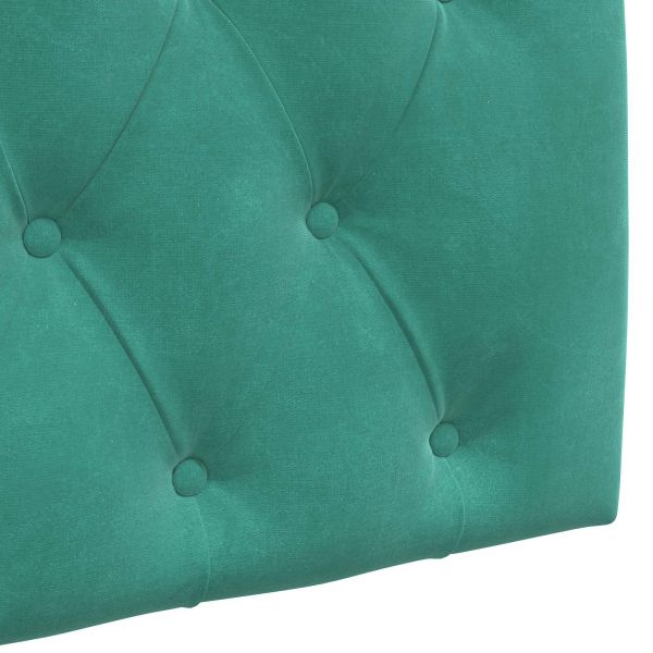 Висяща табла Монтиране на стена Тюркоаз 190 x 55 x 7 см Кадифе