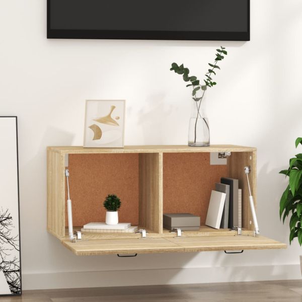 Стенен шкаф, дъб сонома, 80x36,5x35 см, инженерно дърво