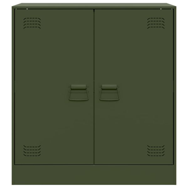 Бюфет, маслиненозелен, 67x39x73 см, стомана