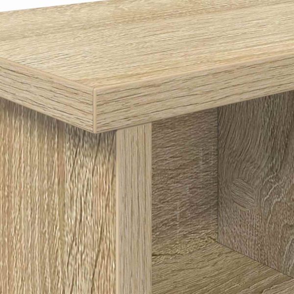 Стенен закачалка за палта с рафт дъб сонома 50 x 16 x 26 см