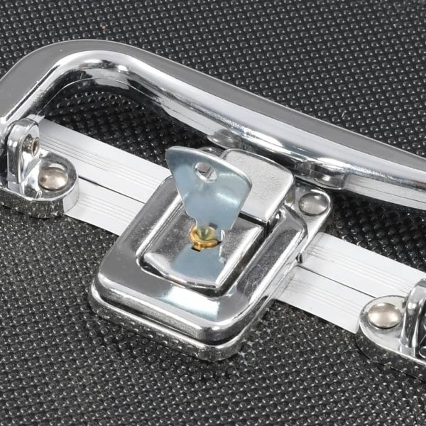 Куфар за гримове, 22x30x21 см, черен, алуминий