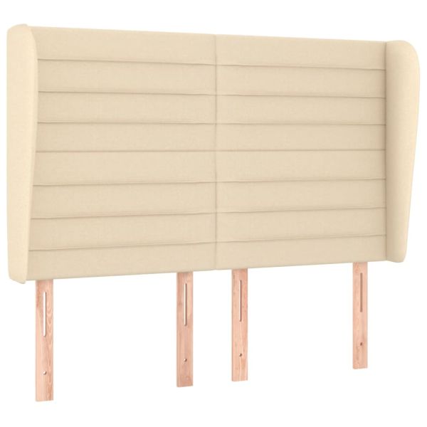 Боксспринг легло с матрак, кремава, 140x200 см, плат