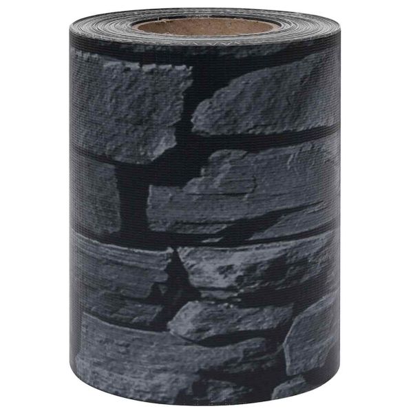 Градински параван за уединение, PVC, 70x0,19 м, сив