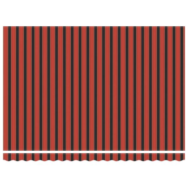 Автоматично прибираща се тента, оранжево и кафяво, 4,5x3 м