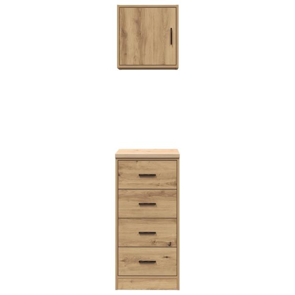 Шкафове за фурна 2 бр Porto, Дъб артизан, инженерно дърво