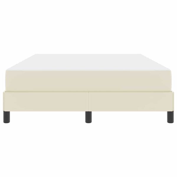 Рамка за легло с матрак Крем 140 x 200 cm текстил