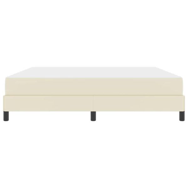Рамка за легло с матрак Крем 180 x 200 cm текстил