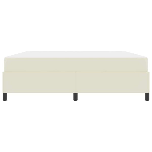 Рамка за легло с матрак Крем 180 x 200 cm текстил