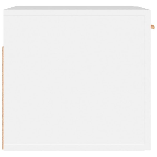 Стенен шкаф, бял, 80x35x36,5 см, инженерно дърво