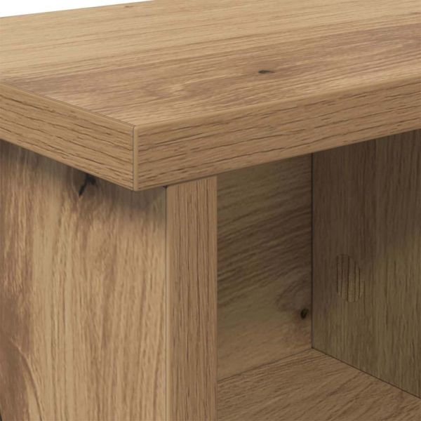 Стенен закачалка за палта с рафт дъб артизан 50 x 16 x 26 см