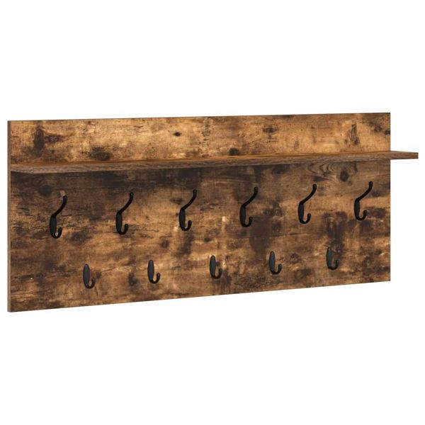 Стенен закачалка за палта с рафт Димян дъб 100 x 40 x 12 см