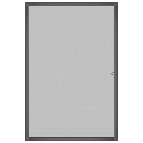 Мрежа против насекоми за прозорци, антрацит, 80x120 см
