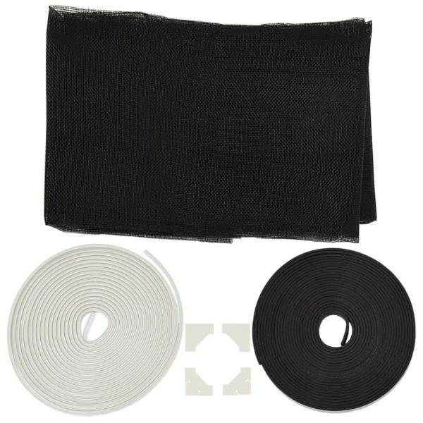 Магнитна мрежа против насекоми за прозорци, бяла, 120x140 см