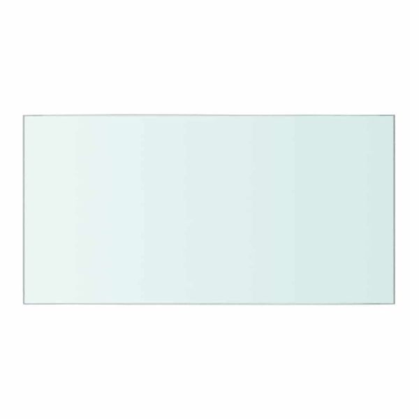 Плоча за рафт, прозрачно стъкло, 40 x 20 см