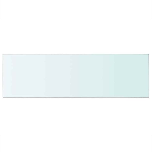 Плоча за рафт, прозрачно стъкло, 80 x 25 см