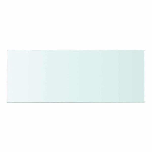 Рафтове, 2 бр, панели прозрачно стъкло, 40x15 см