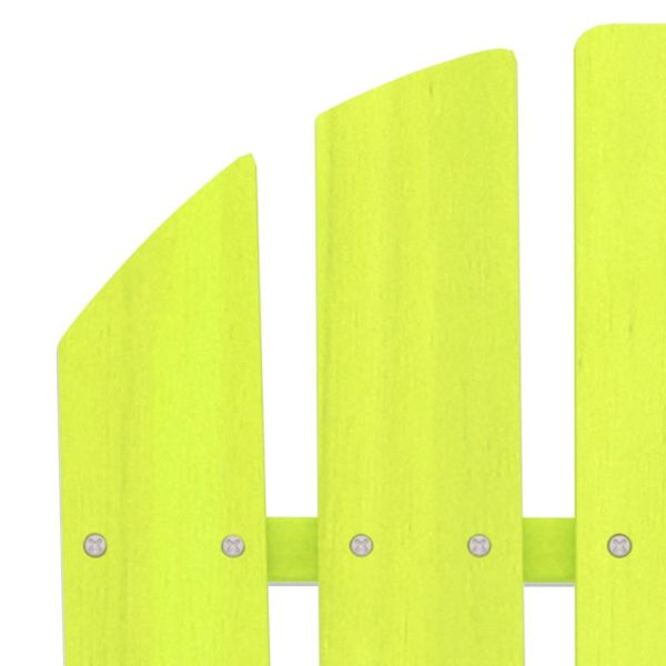 2-местен градински стол "Адирондак", чам масив, зелен