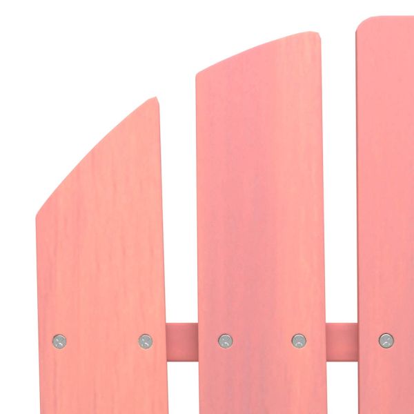 2-местен градински стол/табуретка "Адирондак", чам, розов