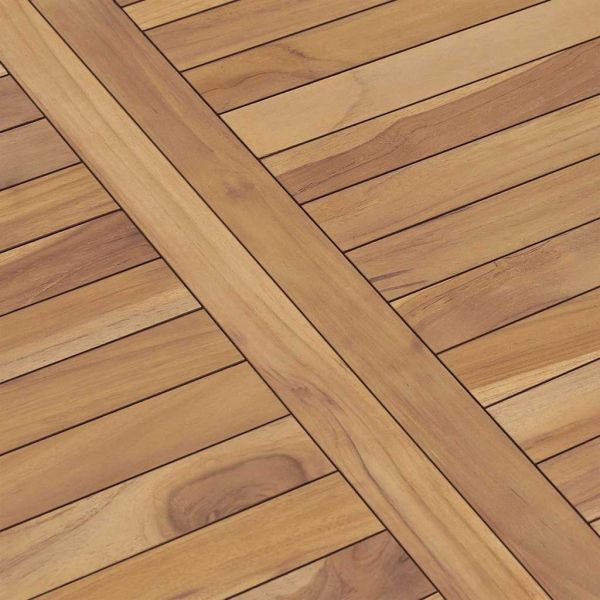 Градинска трапезна маса, 120x70x77 см, тик масив