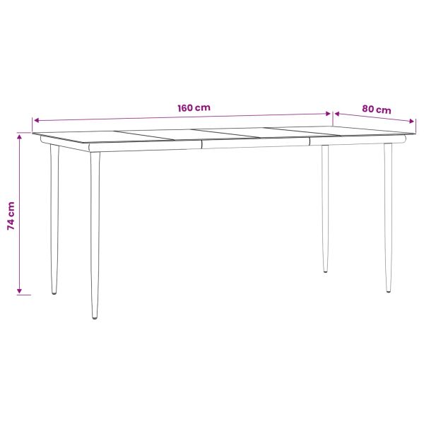 Комплект за хранене в градината 7 pcs Светлосиво полиратан