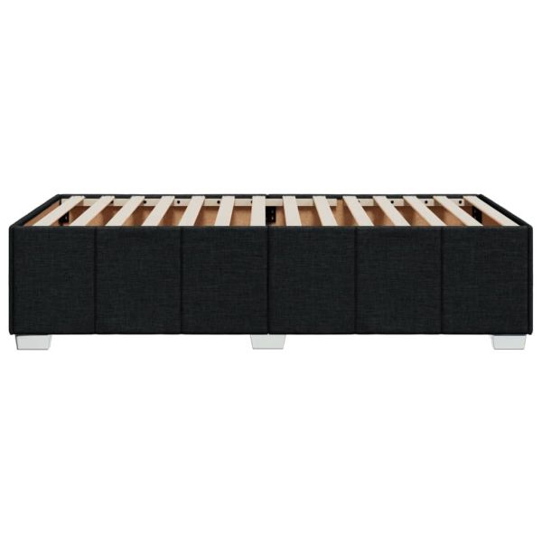 Рамка за легло без матрак, Черно, 90x190 см, плат