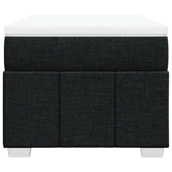 Боксспринг легло с матрак, черна, 90x190 см, плат