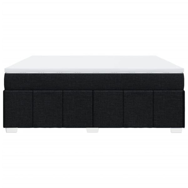 Боксспринг легло с матрак, черно, 180x200 см, плат